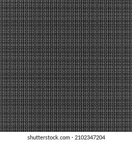 Thick wool or cotton fabric, woven in black and white. Retro textile design. Tweed texture.