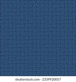 Thick wool fabric in blue tones. Retro and modern textile material. Tweed texture pattern. Vector seamless.