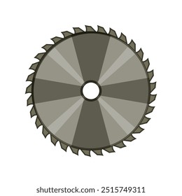 thickness circular saw blade cartoon. speed precision, durability angle, rotation power thickness circular saw blade sign. isolated symbol vector illustration