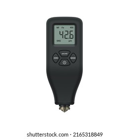 Thickness gauge isolated on white background. Instrument for measuring thickness. Vector illustration.