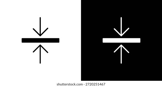 Pictograma plano negro de icono de espesor. Para gráficos y Diseño web.