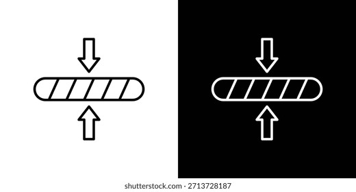 Icono del grueso, muestra del Vector del contorno, Descarga del diseño del logotipo