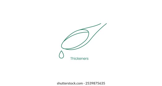 Thickness Vector Icon for Food Consistency