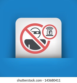 Thief alarm concept icon