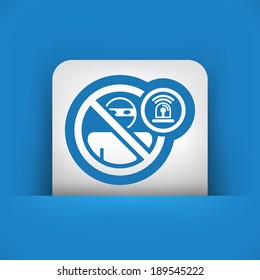Thief alarm icon