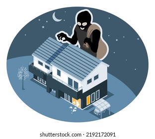 Thief Attempt To Steal Money From House In The Night