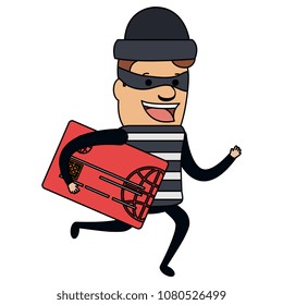 thief bad running with credit card avatar character