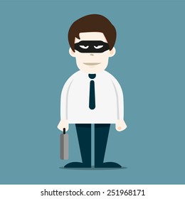 Thief in business man