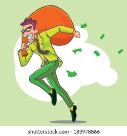 Thief in Business Man Dress