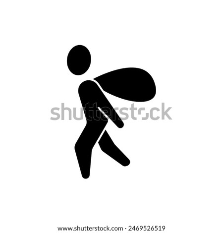 thief concept line icon. Simple element illustration. thief concept outline symbol design.