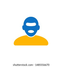 Thief, criminal icon. vector graphics Design 