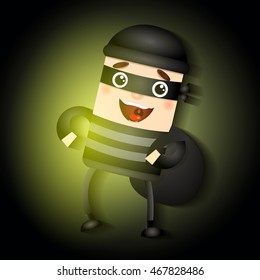 the thief hacker man mask bag jewelry