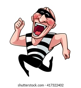 Ladrón feliz, Arte vectorial e ilustración.