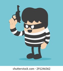 thief has a gun