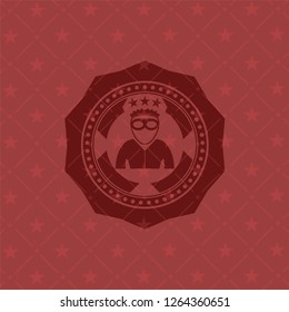 thief icon inside badge with red background