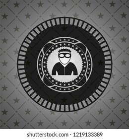 thief icon inside black badge