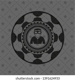 thief icon inside black badge