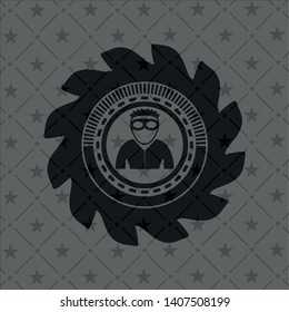 thief icon inside black badge