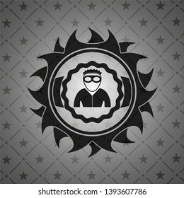 thief icon inside dark badge