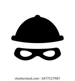 Thief icon isolated on white background.