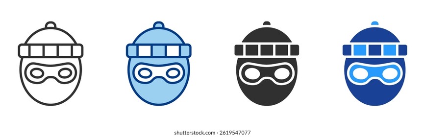 Thief Icon Multiple Style Vector Collection