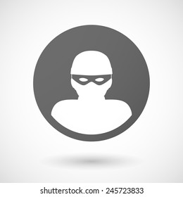thief   icon with shadow on white background