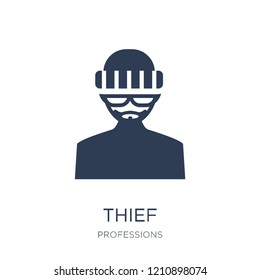 Thief icon. Trendy flat vector Thief icon on white background from Professions collection, vector illustration can be use for web and mobile, eps10