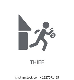 Thief icon. Trendy Thief logo concept on white background from Professions collection. Suitable for use on web apps, mobile apps and print media.