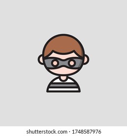 thief icon vector graphic for any business