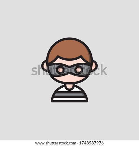 thief icon vector graphic for any business