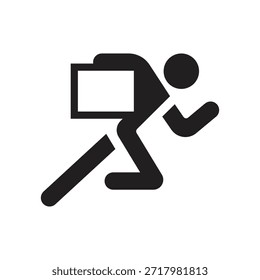 Dieb-Symbol für Website, Vektor-Logo-Design-Vorlage