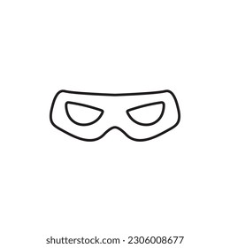 Thief line icon, hacker, intruders logo vector