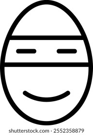 Vector de ilustración de icono de línea de ladrón