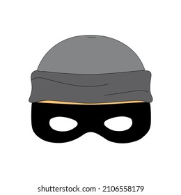 thief mask vector cartoon full colour