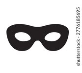 thief mask vector illustration Clipart robber face mask Flat Logo Icon