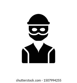 Thief Robber Criminal Vector Icon