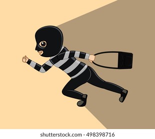Thief Running with Ladies Purse