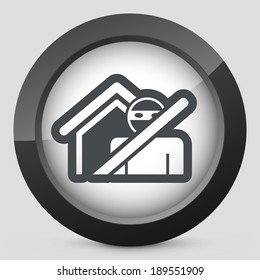 Thief security icon