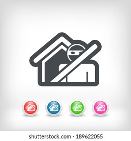 Thief security icon