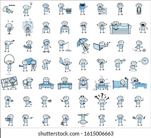 Thief - Set of Concepts Vector illustrations