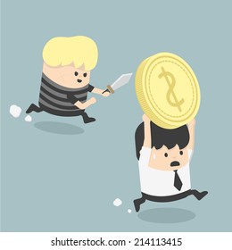 Thief stealing