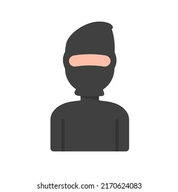 Thief Vector. A criminal who commits an illegal act is arrested by the police.
