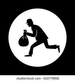 Thief vector icon 