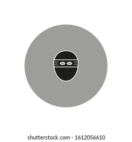 thief vector icon with simple shapes