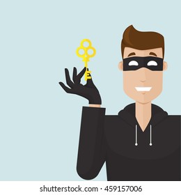Thief want to steal something