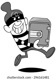 Thieves steal safe