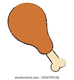 thigh chicken meat icon