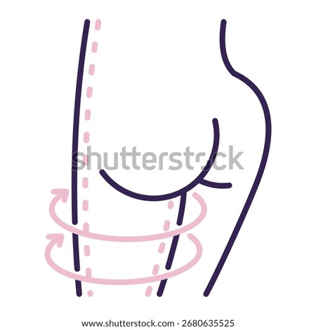 Thigh Lift Icon Element For Design
