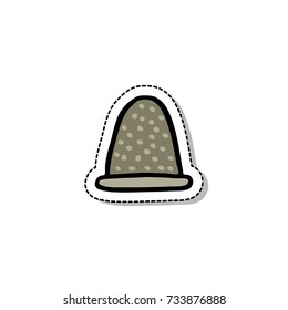 thimble doodle icon
