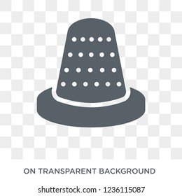 Thimble icon. Thimble design concept from  collection. Simple element vector illustration on transparent background.